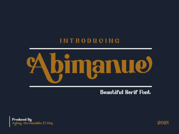 Abimanue: A Display Font That Brings Campaign Energy