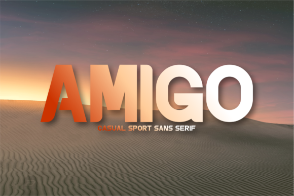 Amigo: A Bold Display Font for Editorial Design