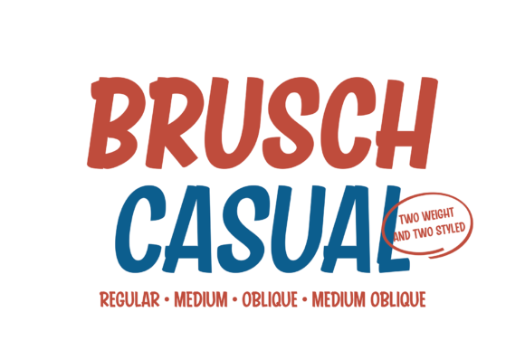 Brusch Casual: The Playful Display Font for Editorial Branding
