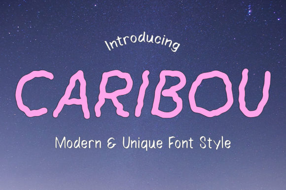 Caribou: A Playful Display Font for Friendly Business Branding