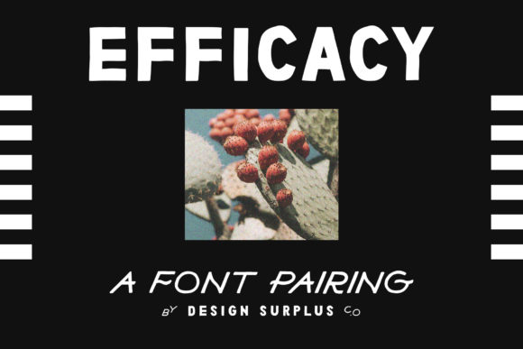 Efficacy Font Brings Vintage Warmth to Handmade Products