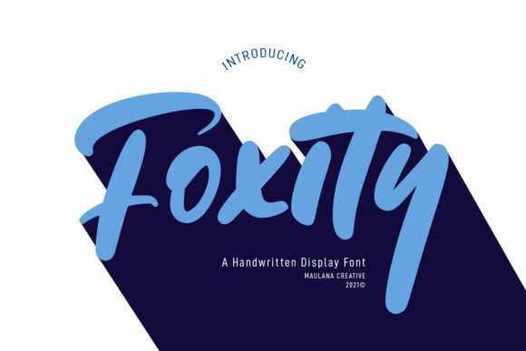 Foxity: A Playful Display Font for Memorable Business Branding