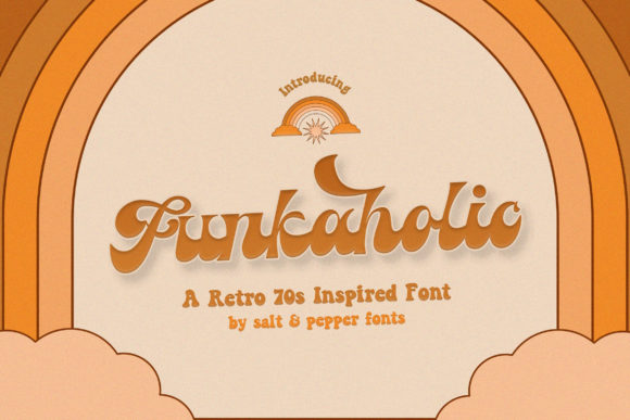 Funkaholic: A Bold Retro Display Font for Web Designers