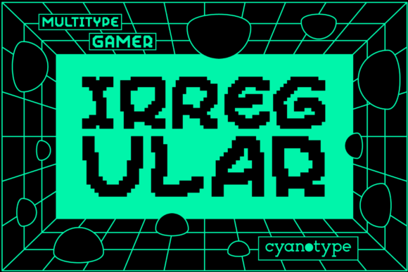 Gamer Irregular: A Pixelated Display Typeface for Editors
