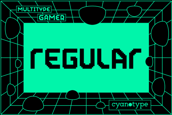 Gamer Regular: A Pixelated Display Font for Campaign Creatives
