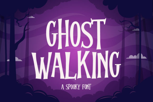 Ghost Walking: A Display Font for Spooky Editorial Design