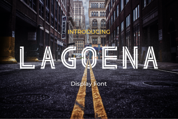 Lagoena Font: A Modern Display Typeface for Digital Design