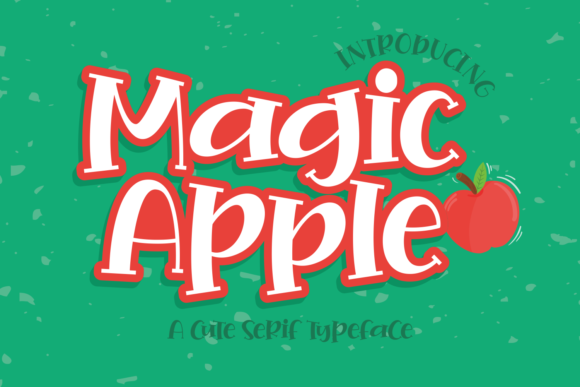Magic Apple: A Cheerful Display Font for Editorial Design