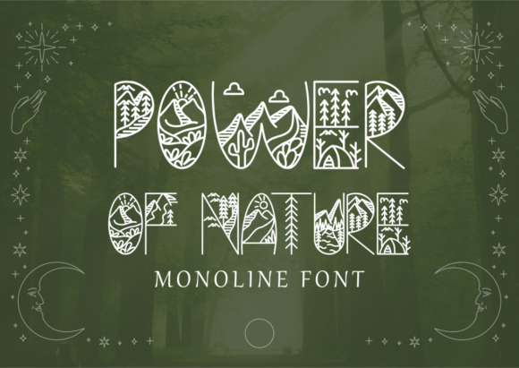 Power of Nature: A Display Font for Bold Digital Design
