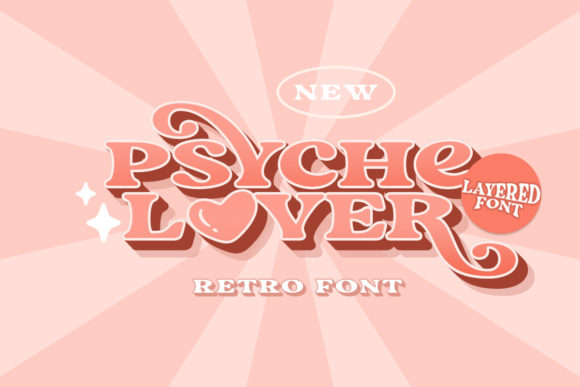 Psyche Lover: A Retro Display Font for Editorial Design