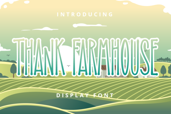 Thank Farmhouse Display Font for Casual Web Designs