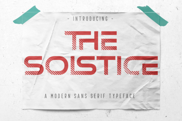 The Solstice: A Cool Modern Display Font for Editorial Design