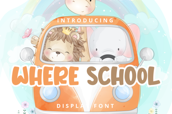 Where School: A Playful Display Font for Makers